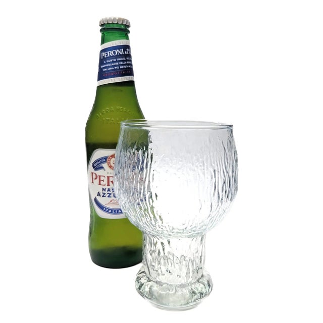 Transparent Vintage Indiana Glacier Beer Glass Goblets, Set of 6 For Sale - Image 8 of 10