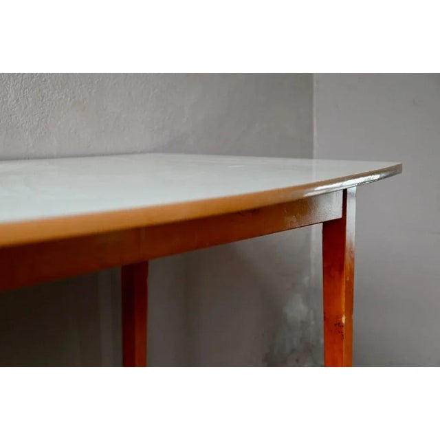 Large Mid-Century Symmetrical Worktop Table, France, 1950s For Sale - Image 17 of 18