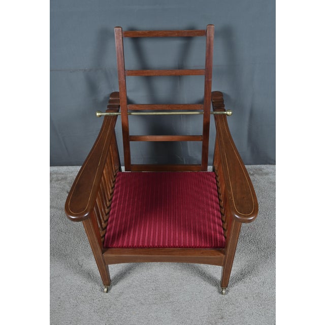 Morris Armchair in Mahogany, 1890s For Sale - Image 15 of 18