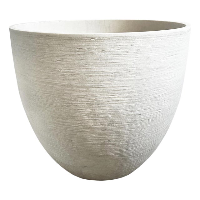 Modern White Composite Planter Pot For Sale