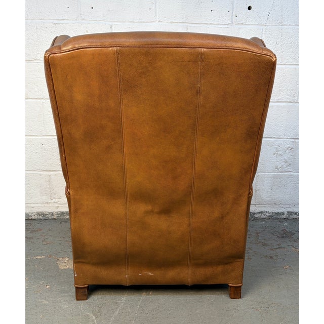 Late 20th Century Wing-Backed Reclining Lounge Chair For Sale - Image 14 of 14