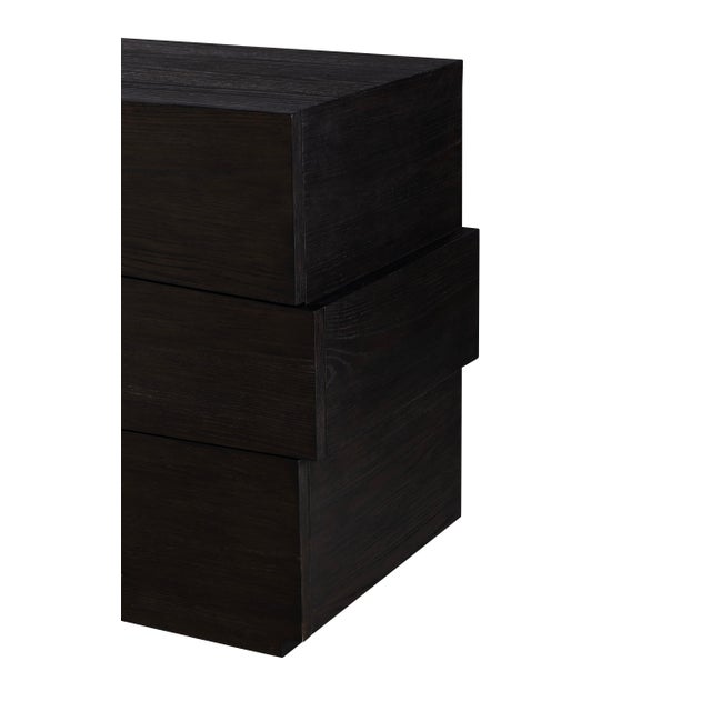 Transitional Century Furniture Cadence Three Drawer Chest - Mocha For Sale - Image 3 of 5
