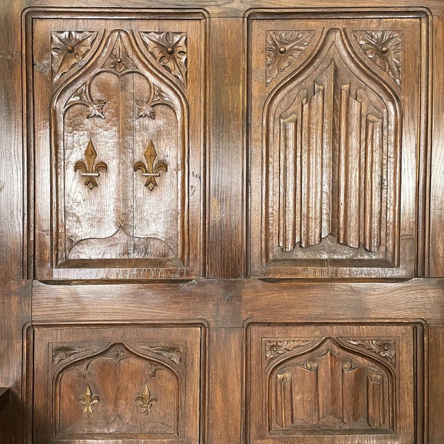 Wood Vintage Italian Wood Chest with Decorations, 1930s For Sale - Image 7 of 18