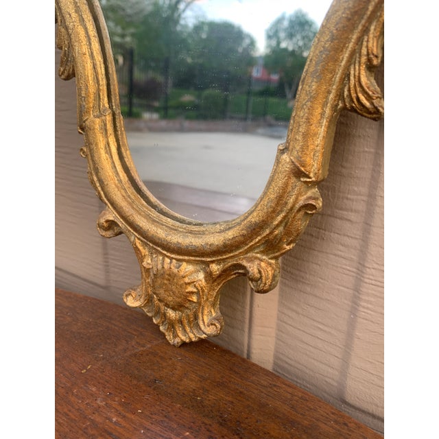 Italian Rococo Style Giltwood Wall Mirror For Sale In South Bend - Image 6 of 9