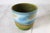 Vintage German Pottery Blue & Green Planter For Sale - Image 4 of 7