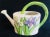 Italian Majolica Ceramic Watering Can With Orchids Design For Sale - Image 12 of 12