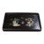 Vintage Chinese Rosewood Tea Tray | Mother-of-Pearl Inlaid Dragon & Phoenix Motif For Sale