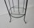 Vintage Black Painted Metal Glass Three Tier Narrow Etagere Mid Century For Sale - Image 16 of 18