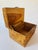 Chinese Vintage Chinese Hand Carved Hardwood Jewelry Box Scenic Relief Brass Lock For Sale - Image 3 of 13