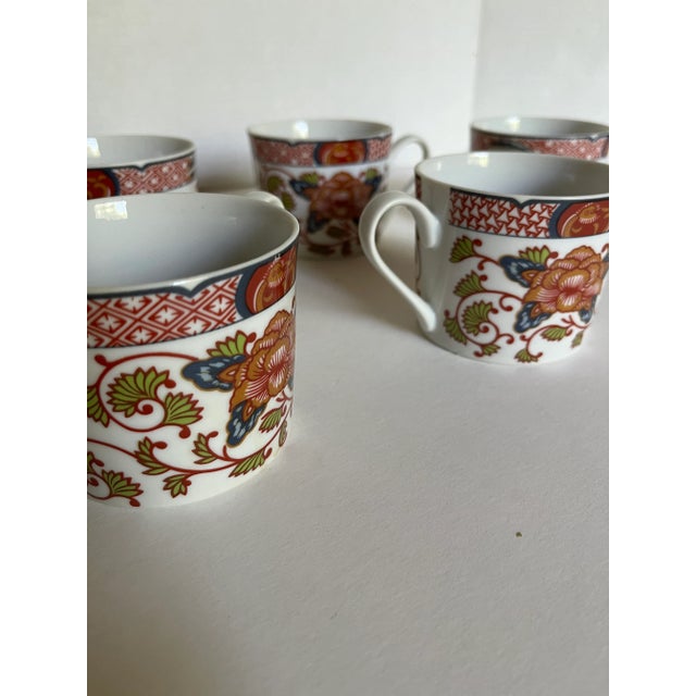 Wonderful cup set of six vintage from the Peony Collection by Georges Briard Authentic Reproduction of 19th Century...
