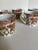 Wonderful cup set of six vintage from the Peony Collection by Georges Briard Authentic Reproduction of 19th Century...
