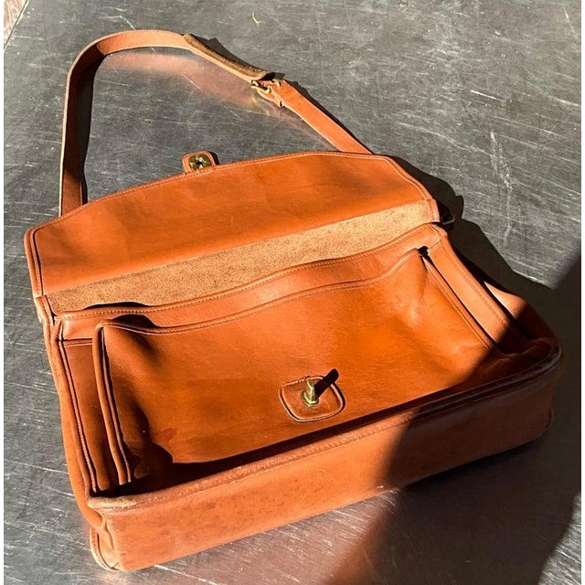 Early 21st Century Vintage Coach Beekman Briefcase For Sale - Image 5 of 11