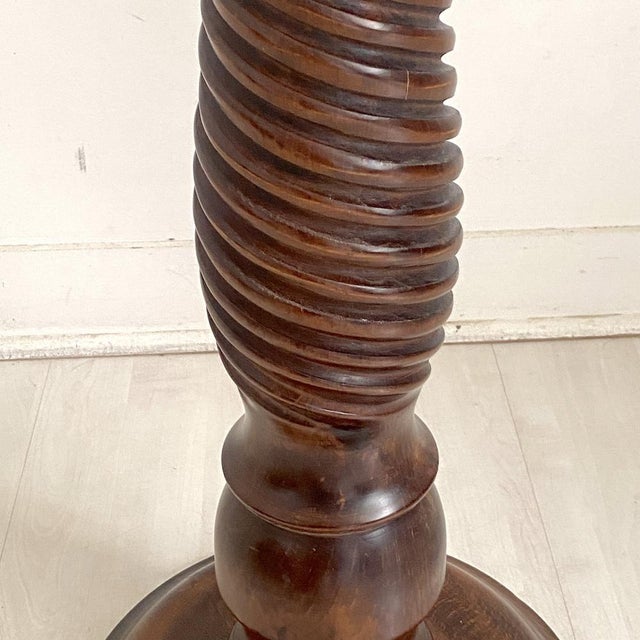 Vintage Oak Side Table, 1970s For Sale - Image 6 of 9