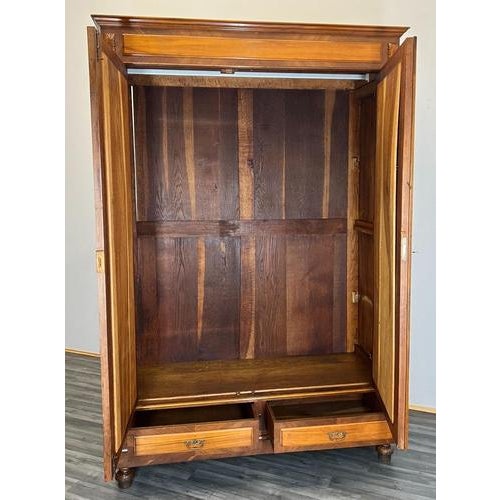 French Carved Mirrored Wardrobe For Sale - Image 16 of 18