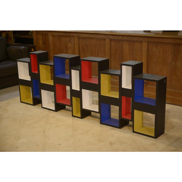 Shelf Pictorial Intervention in the style of Piet Mondrian, 1960s For Sale - Image 13 of 13