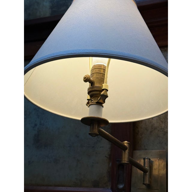 Textile Visual Comfort Primitive Swing Lamps, Pair For Sale - Image 7 of 13