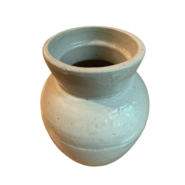 Antique Weyman & Bro. Salt-Glazed Stoneware Snuff Jar – 6" For Sale - Image 4 of 7