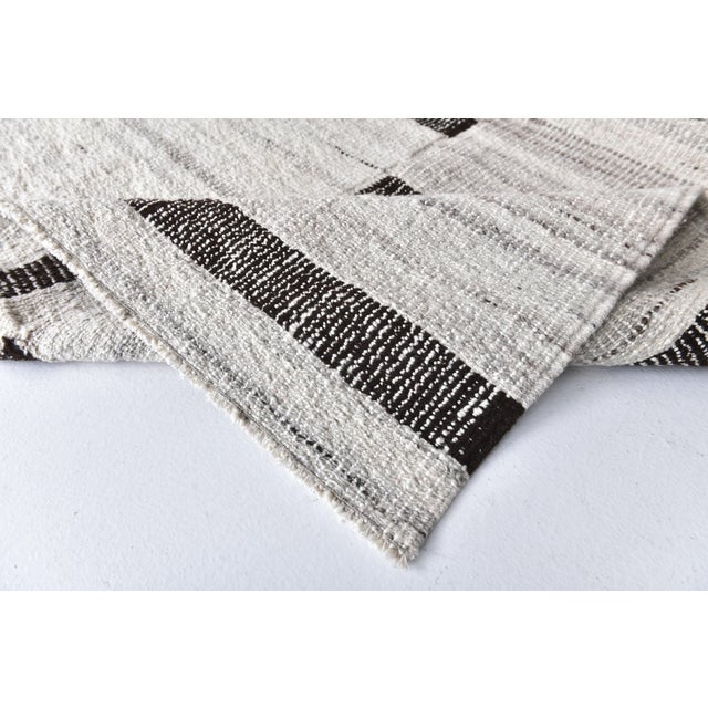 1970s Turkish Home Living Stripe Kilim Rug For Sale - Image 4 of 11