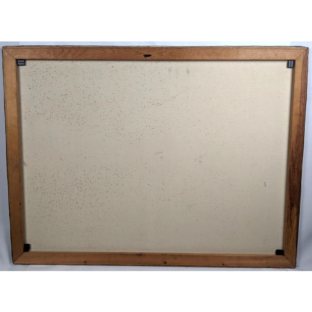 Large 1981 Signed "G. Dubois Abstract Expressionist Oil on Canvas – Heavy Impasto For Sale - Image 16 of 16