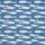 Harlequin Kaku Fabric in Denim - a Sample For Sale