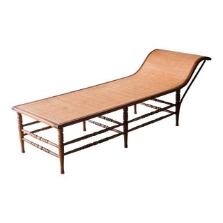 Early 20th Century Heywood Wakefield Recamier Chaise For Sale