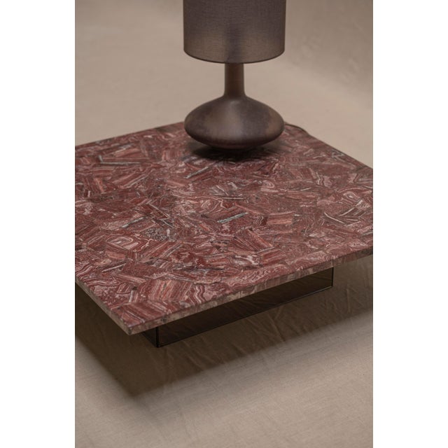 Coffee Table in Marble Mosaic, 1970s For Sale - Image 9 of 12