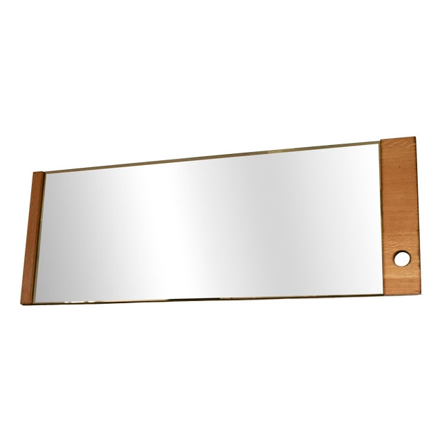 Large Smoked Mirror with Asymmetrical Frame, 1970s For Sale