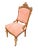Late 19th Century Late 19th Century Pink Parlor Set of Victorian Settee + 2 Chairs With Burl Veneer For Sale - Image 5 of 11