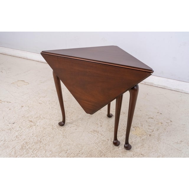 Kittinger Kittinger Cw-2 Colonial Williamsburg Mahogany Handkerchief Table For Sale - Image 4 of 18