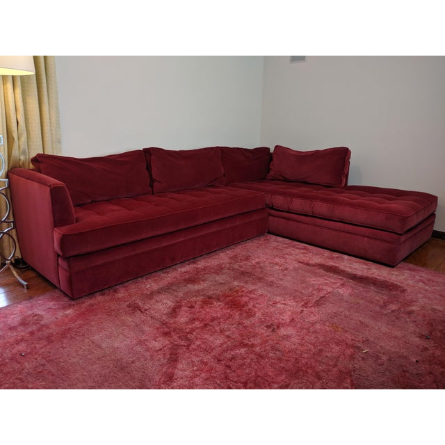 Highland House Custom Sectional Sofa With Pillows Chairish