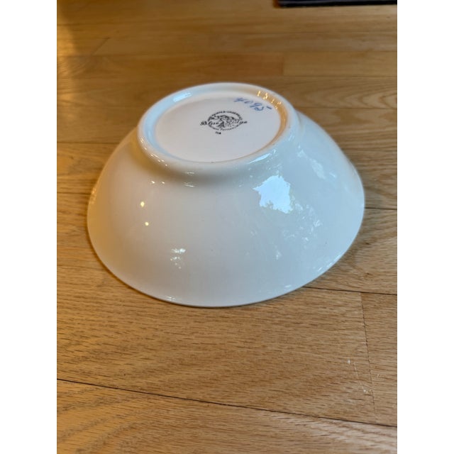 1940s Vintage Blue Ridge Pottery Crab Apple Serving Bowl For Sale - Image 5 of 10
