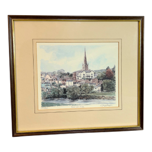 1980s Ross-on-Wye Limited Edition Watercolor Print – Philip & Glyn Martin – Signed