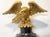 1980s Gilded Bald Eagle Sculpture Atop Matching Corbel For Sale - Image 11 of 18