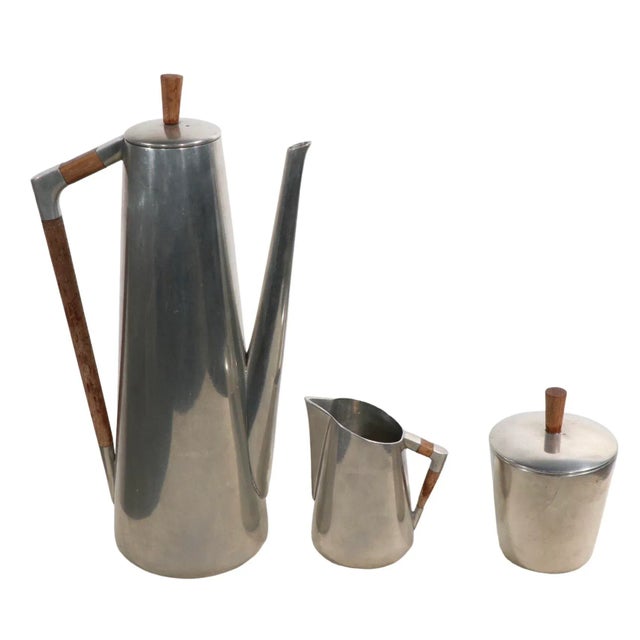 3 Pc Set Royal Holland Pewter Kmd Tiel. Daalderop C 1960's For Sale - Image 9 of 9