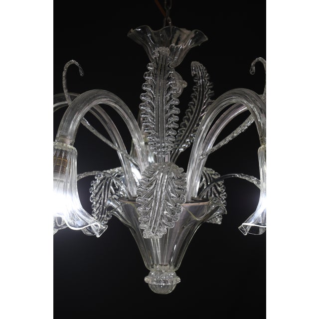 1960s Large Art Decò Midcentury Italian Murano Glass Pendant For Sale - Image 13 of 13