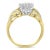 Let yourself be dazzled by this 1/2ct TDW diamond ring. Glittering round cut diamonds create a star like center cluster....