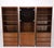 3 Bay Mid-Mentury Modern Walnut Glass Doors Bookcase Wall Unit Curio Cabinet For Sale - Image 11 of 18