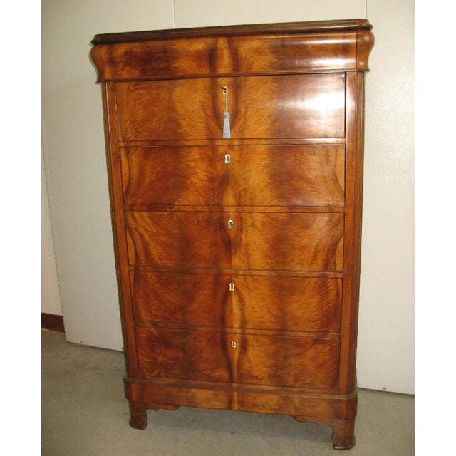 Antique Secretaire in Mahogany, 1850s For Sale - Image 11 of 13