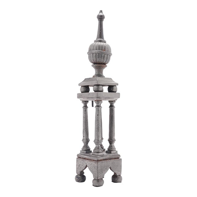 Cast Iron Architectural Finial, C. 1875-1900 For Sale