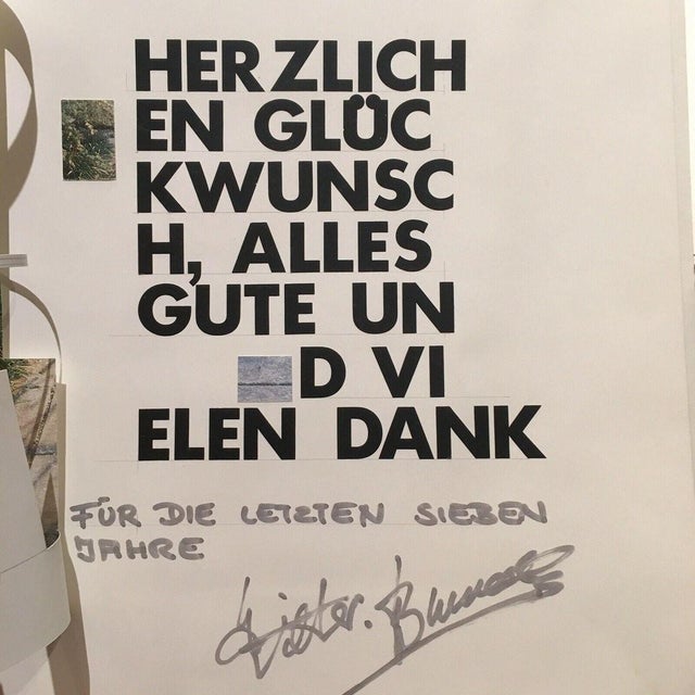 Dieter Buroch, OFF TAT – Hilmar Hoffmann’s 60th Birthday, Collage For Sale - Image 10 of 12