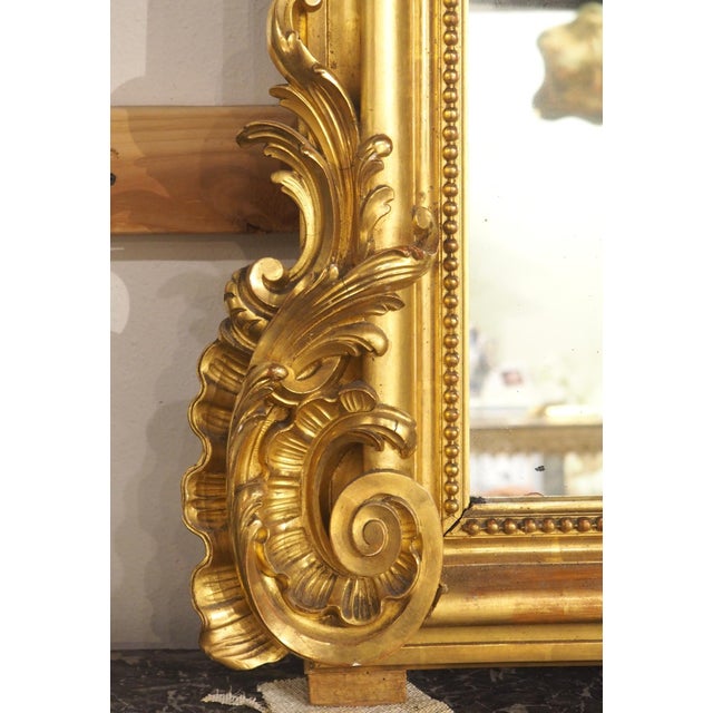 More information coming soon… A fabulous and grand French gold leaf mirror, hand-carved circa 1860, during the height of...