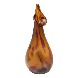 Amber Murano Glass Vase attributed to Anzolo Fuga, Italy, 1940s attributed to Anzolo Fuga For Sale