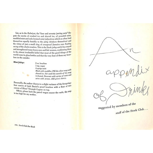 "The Stork Club Bar Book" 1946 Beebe, Lucius For Sale - Image 11 of 12