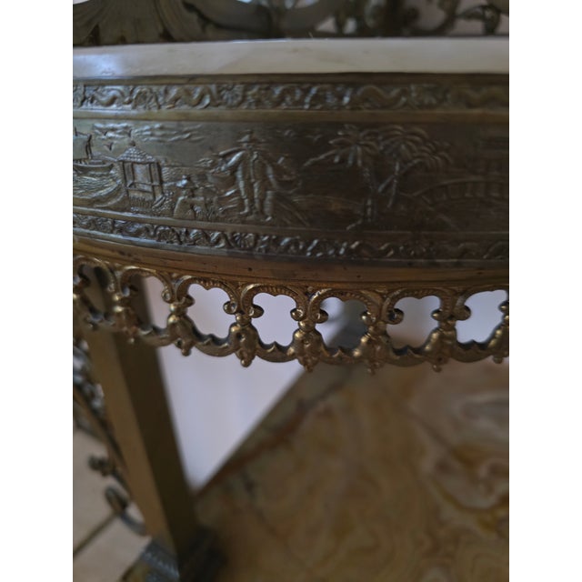 1900-1909 Cherub Cupid Bronze Etagere For Sale - Image 13 of 17
