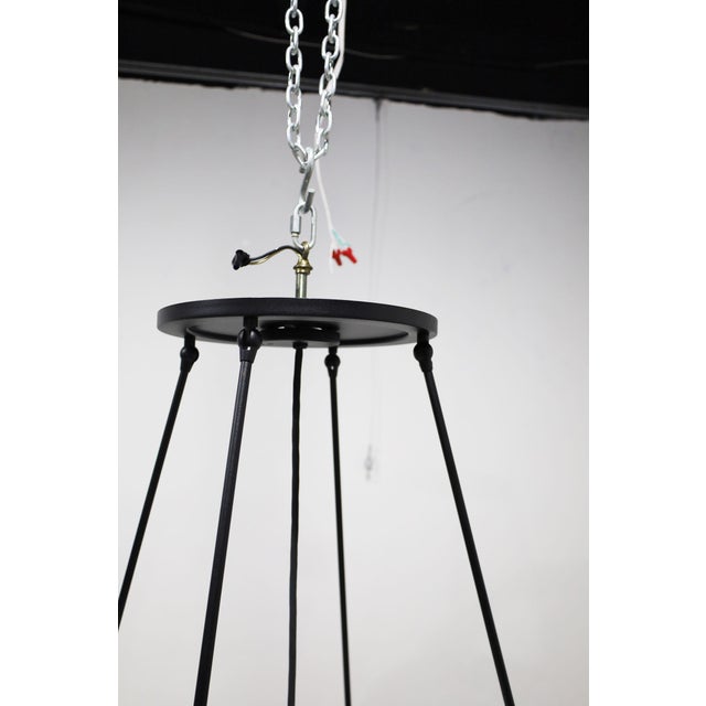 Boyd Globe Chandelier in Black For Sale In Dallas - Image 6 of 8