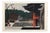 Kiyoshi Saito, Horyuji Temple (Late Autumn), Sosaku-Hanga Woodblock Print, Mid-20th Century For Sale