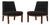 1950s Edward Wormley for Dunbar Black Walnut Slipper Lounge Chairs - A Pair For Sale