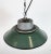 Glass Industrial Green Enamel and Cast Iron Pendant Light, 1960s For Sale - Image 7 of 16
