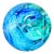 1999 Vintage Hand-Blown Art Glass Paperweight by Studio Artist Jim Karg For Sale