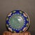 Vintage Chinese Cloisonné Enamel Floral Round Trinket Box - Blue Ground With Peony & Butterflies For Sale - Image 9 of 9